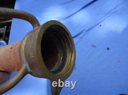 Vintage Cast Brass 26 Wrapped FIRE HOSE NOZZLE Powhatan 2.5 PLAYPIPE