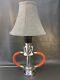 Vintage Chrome Hyflo 2 1/2 Inch Fire Nozzle Custom Table Lamp 29 In. H