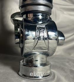 Vintage Chrome Plated Multi Tip Fire Nozzle by Wooster Brass SEE VIDEO