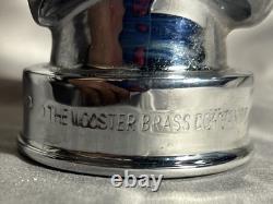 Vintage Chrome Plated Multi Tip Fire Nozzle by Wooster Brass SEE VIDEO