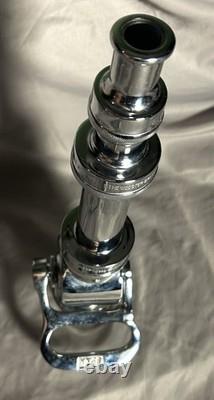Vintage Chrome Plated Multi Tip Fire Nozzle by Wooster Brass SEE VIDEO