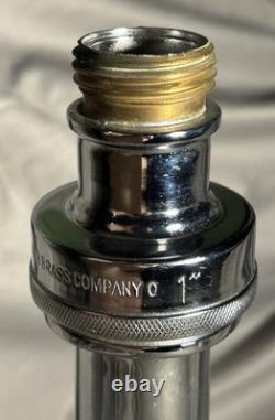 Vintage Chrome Plated Multi Tip Fire Nozzle by Wooster Brass SEE VIDEO