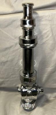 Vintage Chrome Plated Multi Tip Fire Nozzle by Wooster Brass SEE VIDEO