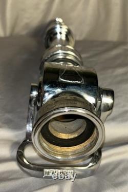 Vintage Chrome Plated Multi Tip Fire Nozzle by Wooster Brass SEE VIDEO