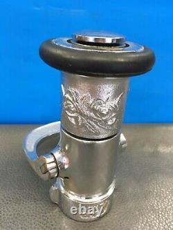 Vintage Chrome Santa Rosa B 4 11/2 In. Lever Shut Off Fire Nozzle