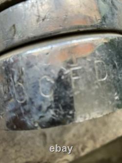 Vintage Colt Brass Fire Hose Nozzle 18 Tall Marked O. C. F. D Open Close Move Fire