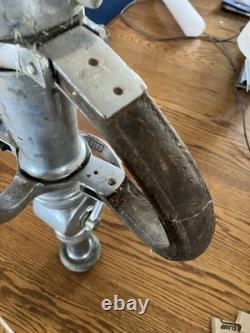 Vintage Colt Brass Fire Hose Nozzle 18 Tall Marked O. C. F. D Open Close Move Fire