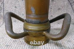 Vintage Copper 30 Boston Woven Hose Co. Fire Hose Nozzle