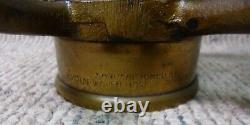 Vintage Copper 30 Boston Woven Hose Co. Fire Hose Nozzle