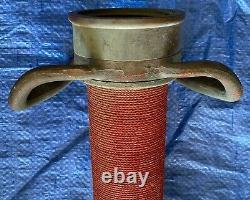 Vintage Covered Brass W. D. Allen Fire Hose Nozzle Chicago, Ill, USA 30 Long