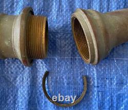 Vintage Covered Brass W. D. Allen Fire Hose Nozzle Chicago, Ill, USA 30 Long