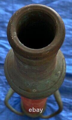 Vintage Covered Brass W. D. Allen Fire Hose Nozzle Chicago, Ill, USA 30 Long