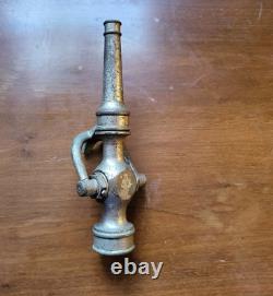 Vintage D. A. Woodhouse New York Bronze Brass Fire Hose Nozzle Shut-Off Handle 9
