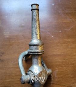 Vintage D. A. Woodhouse New York Bronze Brass Fire Hose Nozzle Shut-Off Handle 9