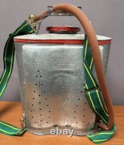 Vintage D. B. Smith Indian Fire Pump Bucket and Hose Brass Nozzle New York 1963
