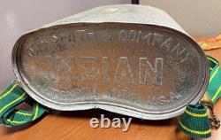 Vintage D. B. Smith Indian Fire Pump Bucket and Hose Brass Nozzle New York 1963