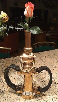 Vintage D. Larkin Mfg. Dayton Ohio U. S. A. 2 1/2 In. Brass Fire Nozzle