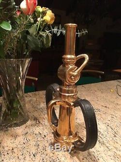 Vintage D. Larkin Mfg. Dayton Ohio U. S. A. 2 1/2 In. Brass Fire Nozzle