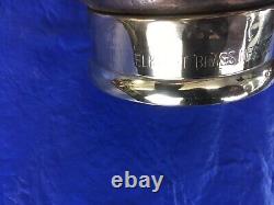 Vintage ELKHART BRASS 15 in. Cord wrapped play pipe & fire nozzle tip / polished
