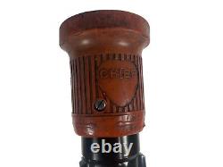 Vintage ELKHART BRASS CHIEF FIRE HOSE NOZZLE FOG FLUSH STAINLESS STEEL 33677