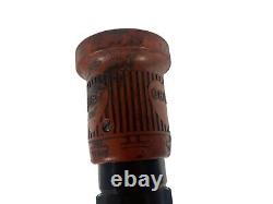 Vintage ELKHART BRASS CHIEF FIRE HOSE NOZZLE FOG FLUSH STAINLESS STEEL 33677