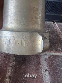 Vintage ELKHART BRASS H MFG CO FIRE NOZZLE Fireman Antique 2.250