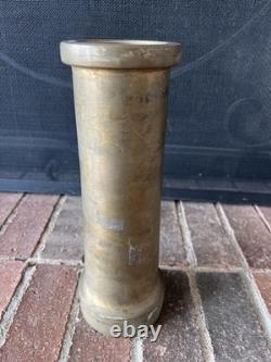 Vintage ELKHART BRASS H MFG CO FIRE NOZZLE Fireman Antique 2.250