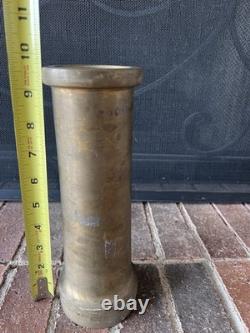 Vintage ELKHART BRASS H MFG CO FIRE NOZZLE Fireman Antique 2.250