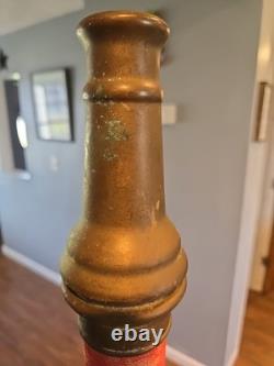 Vintage ELKHART BRASS MFG CO FIRE NOZZLE 30 FIREFIGHTER