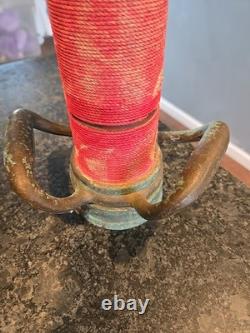 Vintage ELKHART BRASS MFG CO FIRE NOZZLE 30 FIREFIGHTER