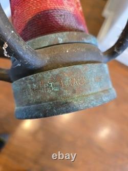Vintage ELKHART BRASS MFG CO FIRE NOZZLE 30 FIREFIGHTER