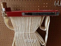 Vintage ELKHART S-41 Fire Hose on Rack, NEW OLD STOCK- Brass Valves-50'-EX/C