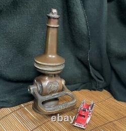 Vintage Elkart Brass Mfg. Co Chief Fire Hose Nozzle Great Original Condition