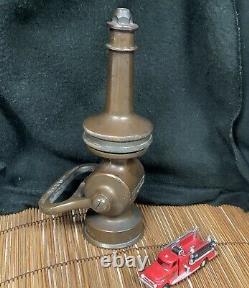 Vintage Elkart Brass Mfg. Co Chief Fire Hose Nozzle Great Original Condition