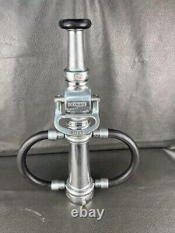 Vintage Elkhart 21/2 In. Play Pipe Fire Nozzle With LaFrance Lever Shut Off & Tip