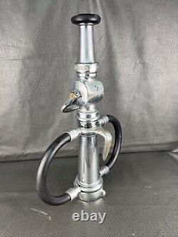 Vintage Elkhart 21/2 In. Play Pipe Fire Nozzle With LaFrance Lever Shut Off & Tip