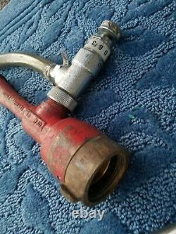 Vintage Elkhart 241 Brass Fire Hose Foam In-Line Eductor 95 GPM Nozzle Complete