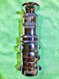 Vintage Elkhart 742-48 SM Chrome Fire Nozzle And Powhatan B&I Works Fittings