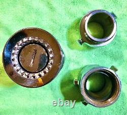 Vintage Elkhart 742-48 SM Chrome Fire Nozzle And Powhatan B&I Works Fittings