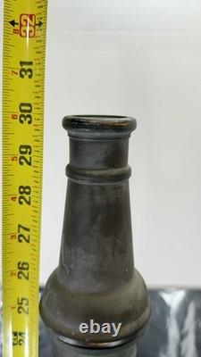 Vintage Elkhart Brass 211 Fire Nozzle Playpipe 30 Underwriters Hose Handles
