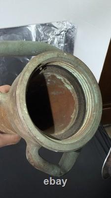 Vintage Elkhart Brass 211 Fire Nozzle Playpipe 30 Underwriters Hose Handles