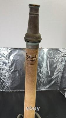 Vintage Elkhart Brass 211 Fire Nozzle Playpipe 30 Underwriters Hose Handles