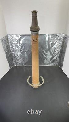 Vintage Elkhart Brass 211 Fire Nozzle Playpipe 30 Underwriters Hose Handles