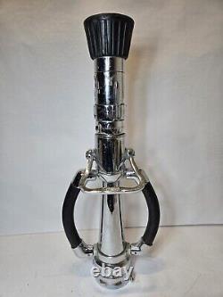 Vintage Elkhart Brass CN 138 Fire Nozzle Dual Handle Shut Off Valve Untested