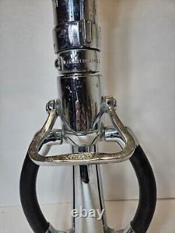 Vintage Elkhart Brass CN 138 Fire Nozzle Dual Handle Shut Off Valve Untested