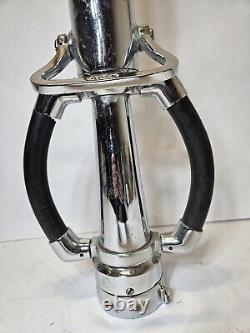Vintage Elkhart Brass CN 138 Fire Nozzle Dual Handle Shut Off Valve Untested