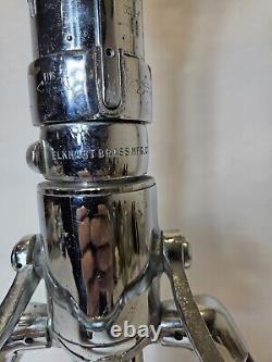 Vintage Elkhart Brass CN 138 Fire Nozzle Dual Handle Shut Off Valve Untested