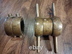 Vintage Elkhart Brass Co Fire Hose Brass Couplers Female Adapter