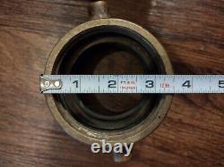 Vintage Elkhart Brass Co Fire Hose Brass Couplers Female Adapter