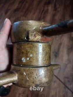 Vintage Elkhart Brass Co Fire Hose Brass Couplers Female Adapter